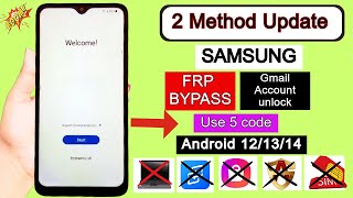 Finally  2 New Method 2024 ✅| Samsung Frp Bypass Android 12/13/14 Without pc |Google Account Remove🔥
