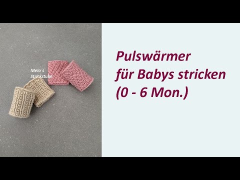 Ragmela 83 - Knit wrist warmers for babies (0 - 6 months), in two variations