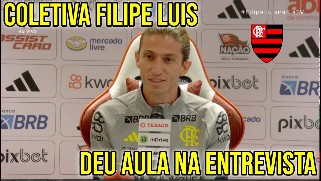 DEU AULA! COLETIVA DE APRESENTACAO DE FILIPE LUIS COMPLETA FALOU TUDO SEM MEDO