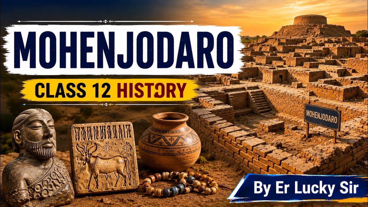 Mohenjodaro -A Planned Urban Centre | Chapter 1 Bricks Beads and Bones  |  Class 12 History