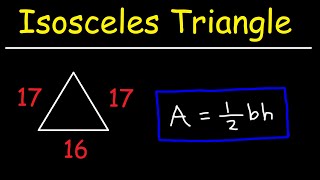 How To Find The Area of an Isosceles Triangle - Math