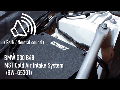 MST cold air intake system BMW G30 B48 (BW-G5301) sound (park / neutral)