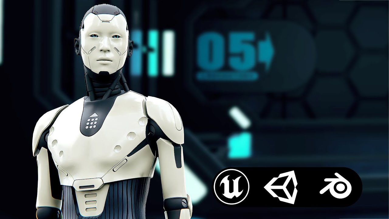 Humanoid Orpheus Auto-Rig Pro Rigged For Mixamo Unreal Engine Unity 3D Model