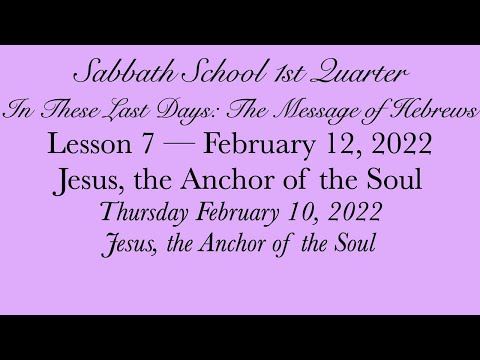 Jesus, the Anchor of the Soul — Jesus, the Anchor of the Soul