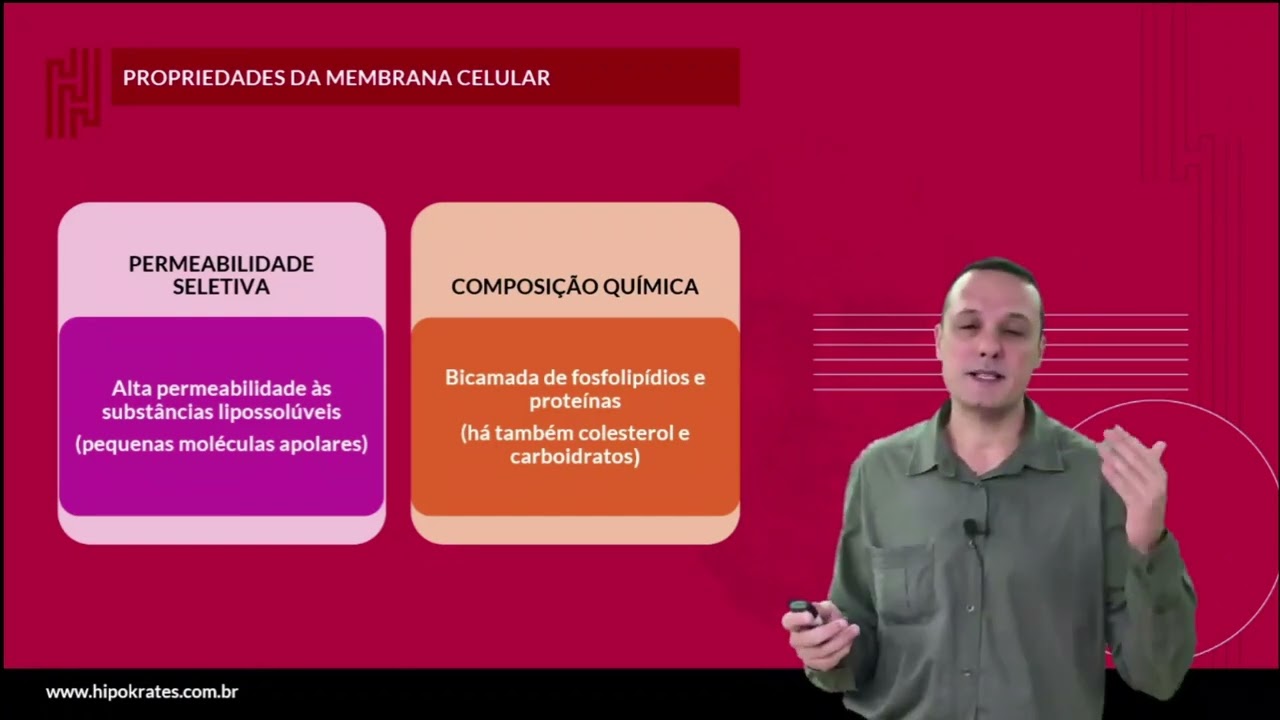 Célula humana - Organelas e Membrana Celular