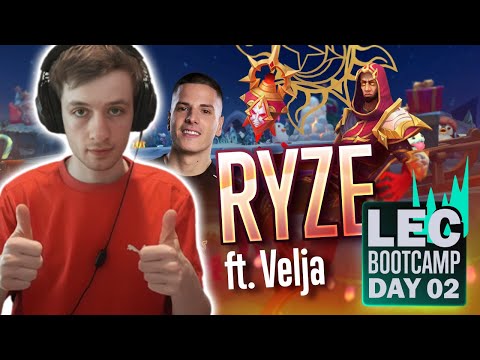 LEC BOOTCAMP DAY 2 🔥 FULL AGGRESSION RYZE 😈
