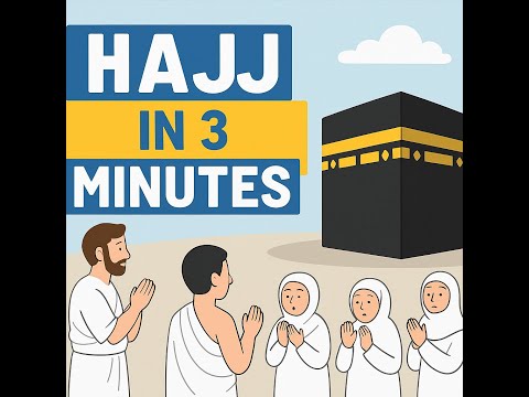 How to Perform Hajj – Animated 3-Minute Guide (English) | Kheir Academy