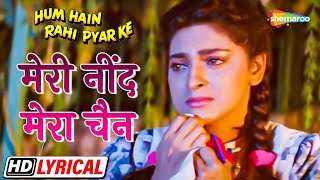 Download lagu मेरी नींद मेरा चैन | आमिर खान | जूही | साधाना सरगम | Hum Hain Rahi Pyar Ke - HD Lyrical | Sad Song mp3