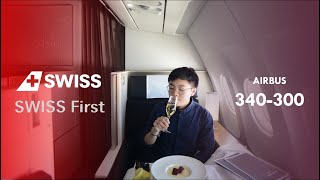 Download lagu SWISS FIRST Class Hospitality onboard A340-300 from Zürich to Hong Kong LX138 mp3