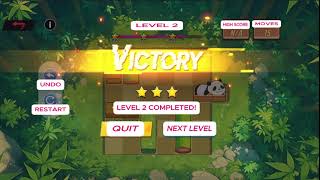 Panda Push Puzzle | Levels 1–10 Gameplay