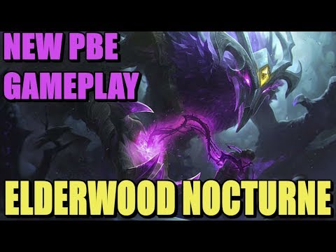 LoL - Elderwood Nocturne skin gameplay | League of Legends