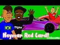 🏆Neymar Red Card🏆🚗KSI Lamborghini!🚗Vidal Ferrari Crash Ban! Brazil vs Colombia 0-1 BRAWL!