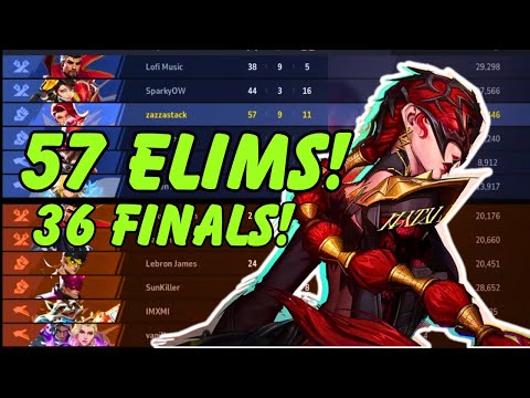 RANK 1 FEMALE BLACK WIDOW DROPS 57 ELIMS & 36 FINALS!