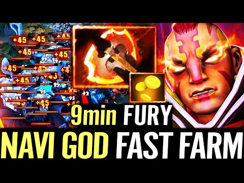 🔥 9min Fury NEW NAVI GOD Anti Mage Fastest Farm — 100% Invincible 21/0/13 WTF Legit Carry Dota 2 Pro