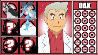 Professor Oak Hoenn Journey Pokémon Team