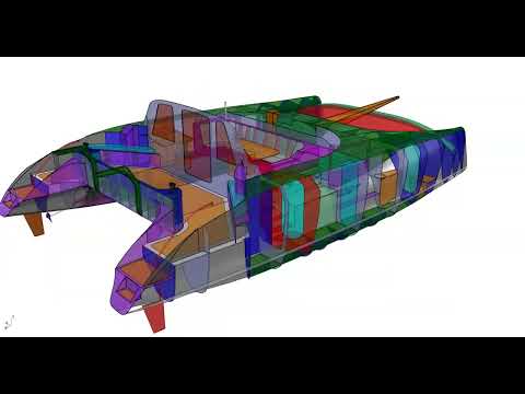 G-Force 1200 Catamaran   Schionning Designs 360 Degree Transparent Rotation