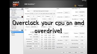 How to overclock your cpu on amd overdrive (2020)