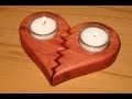 easy scroll saw project - a broken heart candle ...
