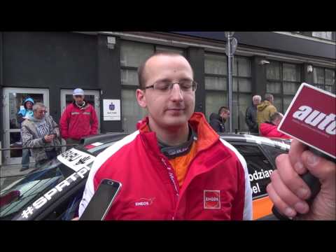 Marcin Słobodzian na mecie Rajdu Świdnickiego-Krause 2017