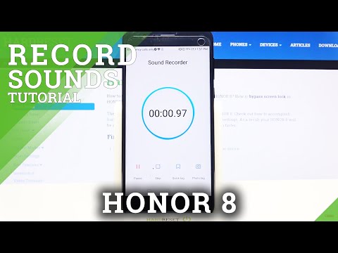 How to Record Sounds on HONOR 8 – Use Voice Recorder