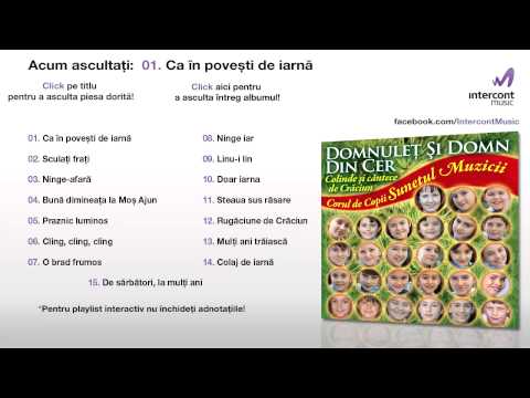 Corul de copii Sunetul Muzicii - Ca în poveşti de iarnă (01/15) [Domnuleț și Domn din cer]