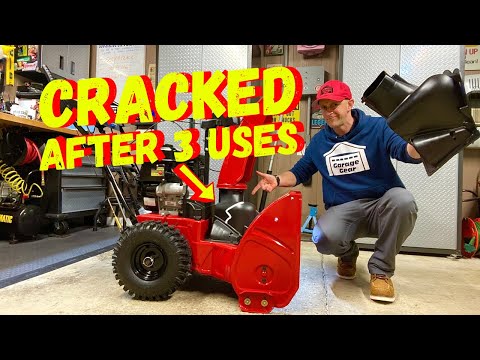 Toro Power Max 824 OE Snowblower: This Plastic Part CRACKED After 3 Uses