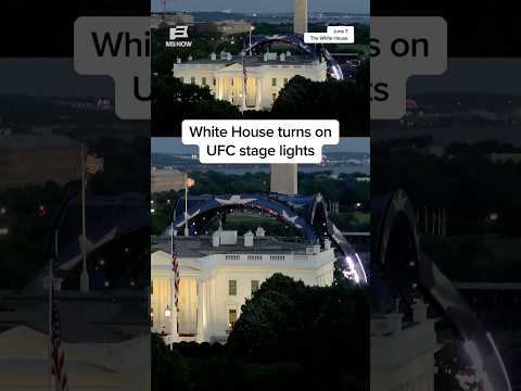 White House turns on UFC stage lights