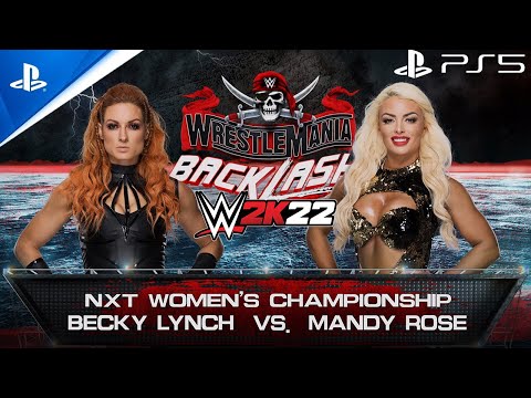 (PS5) WWE 2K22 Gameplay | Becky Lynch VS Mandy Rose | Ultra High Graphics [4K HDR ]