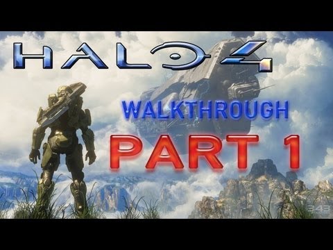 Halo 4 - Walkthrough Part 1 [Mission 1: DAWN] THE BEGINNING - W/Commentary