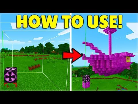 ECKOSOLDIER - HOW TO USE STRUCTURE BLOCKS IN MINECRAFT POCKET EDITION/BEDROCK (Simple Guide!)