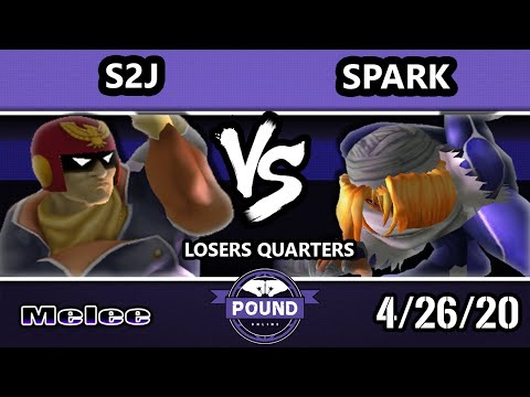 Pound Online 2020 Melee Losers Quarters - Spark (Sheik) Vs. S2J (Captain Falcon) SSBM Singles