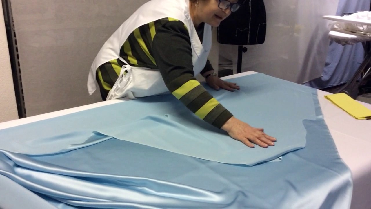 1ª lezione - taglio camicia da notte - seta - sbieco