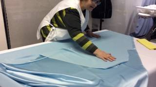 1ª lezione - taglio camicia da notte - seta - sbieco