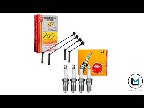 Kit Jogo Cabo E Vela De Ignição Ford Fiesta Courier 1.4 16v