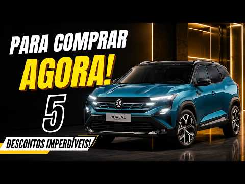 🔥 5 CARROS com DESCONTOS IMPERDÍVEIS! Comece 2027 Com a ESCOLHA CERTA!!