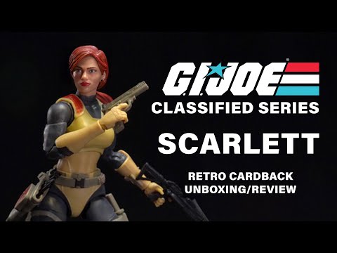 Action Figure Unboxing/Review Hasbro's G.I. Joe Classified Scarlett - Retro Cardback Edition