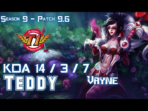 SKT Teddy VAYNE vs KAI'SA ADC - Patch 9.6 KR Ranked