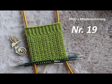 Sockenmuster Nr. 19 - Muster in Runden stricken / rechts/links Muster /  knitting sock pattern