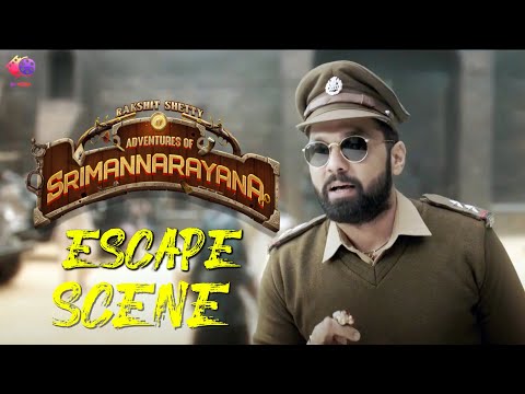 Escape Scene - ADVENTURES OF SRIMANNARAYANA | Hindi Dubbed Movie | Rakshit Shetty