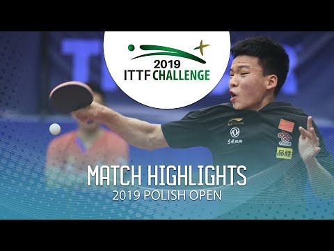 Xiang Peng vs Andrii Grebeniuk | 2019 ITTF Polish Open Highlights (U21-R64)