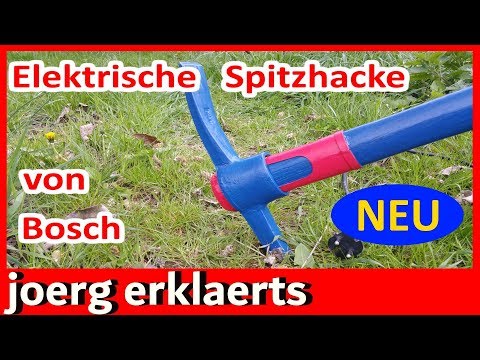 ⛏🛠 Elektrische Spitzhacke von Bosch Mit dem Bohrhammer Erde abtragen Tutorial Nr.244