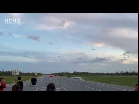 Под Якутском на Вилюйском тракте опрокинулся автомобиль «Шевроле Камаро»