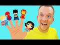 Finger Family Superheros Kids Songs And Nursery Rhymes With Max