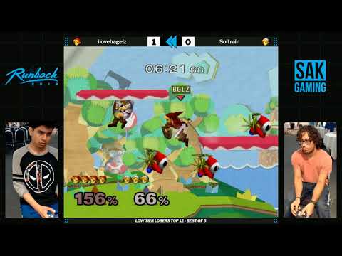 Runback 2018 Low Tier Losers Top 12 - ilovebagelz (Mario, YLink) vs SolTrain (YLink)