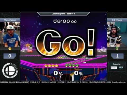 CCC Weekly [2/2/17] - InC | Sago (Marth) vs. ME | WakenVape (Peach) - SSBM - Losers Eighths