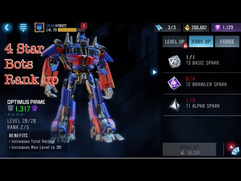 Ranking Up 4 Star Optimus Prime + Hot Rod
