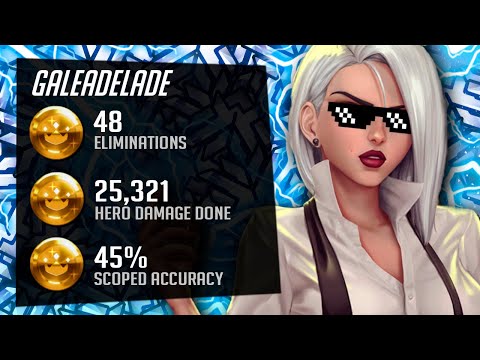 Gale Best Ashe in the world?! 48 elims! [ Overwatch Season 29 Top 500 ]