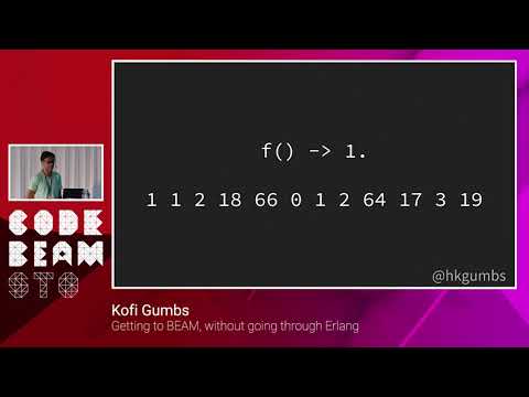Kofi Gumbs - Getting to the BEAM, without going through Erlang - Code Beam STO