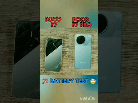 poco f7 vs poco f7 pro battery 🔋 test 🤯#pocof7 #pocof7pro#pocof7 #pocof7pro