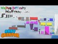 I made Wallhop Difficulty Chart Obby in Obby Creator! (ROBLOX Obby)